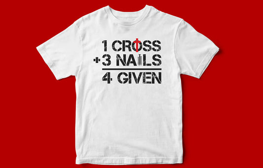 1 Cross + Nails = 4 Given (White)